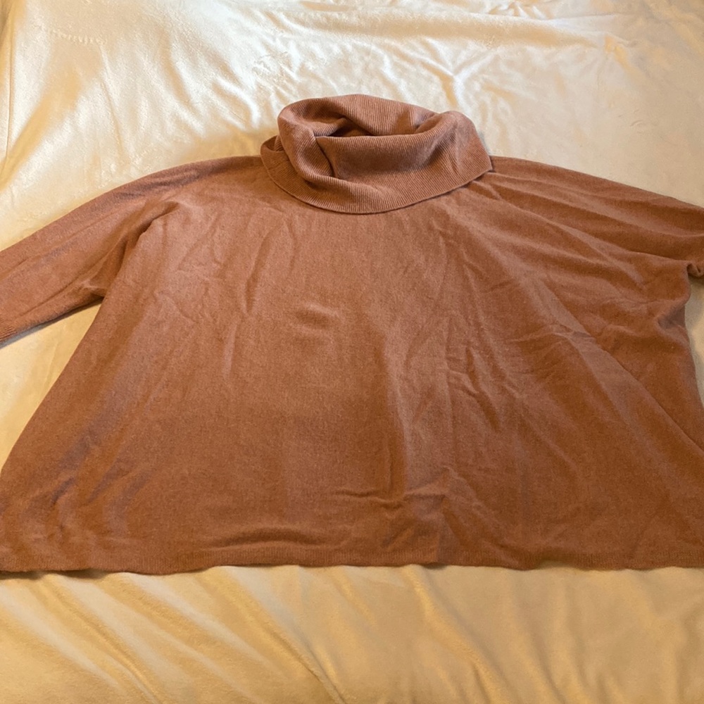 Garnet Hill Cow Neck Cashmere Sweater